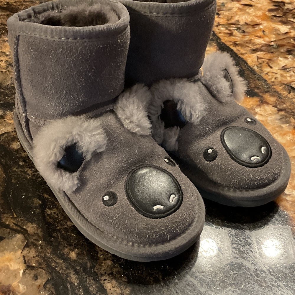 Australian Everau Gray suede Koala Face Boots